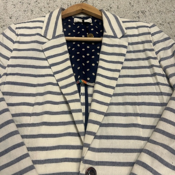 Isabella Sinclair M (Anthropologie) cotton light blazer in great used condition - Picture 4 of 12